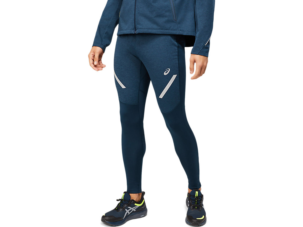 Calças Asics Lite-Show Inverno Masculino Azuis | 4579-VPABN