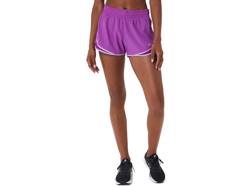 Calças Asics Pr Lyte 2.5in Run Feminino Roxo | 1472-IEAFN