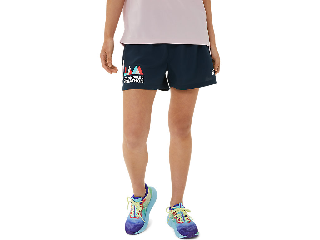 Calças Asics Ready-Set 3in Lam Feminino Azul Marinho | 4165-QKZUJ