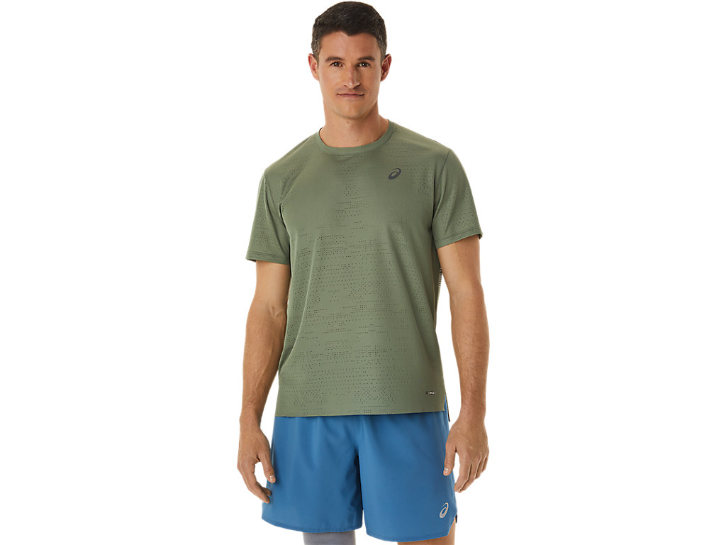 Camiseta Asics Ventilate Actibreeze Sleeve Masculino Verdes | 5892-FLDCT