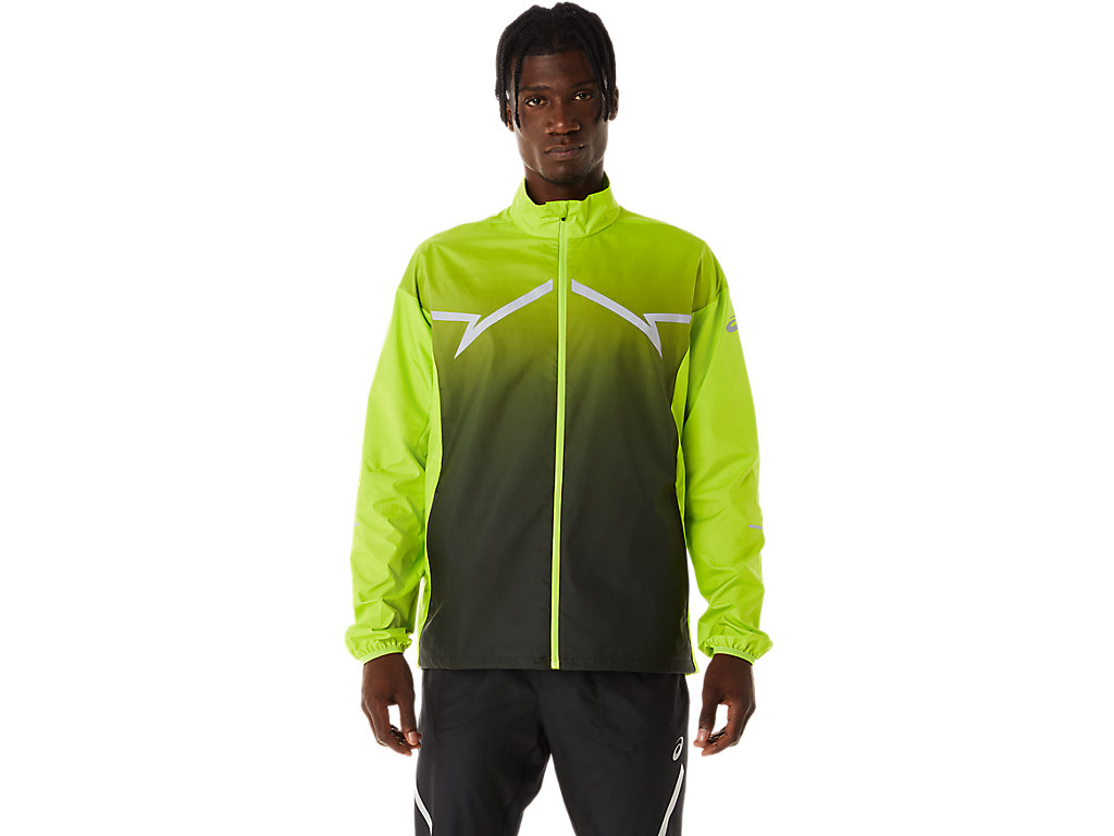 Casaco Asics Lite-Show Masculino Luz Verdes Pretas | 8609-TIZAF