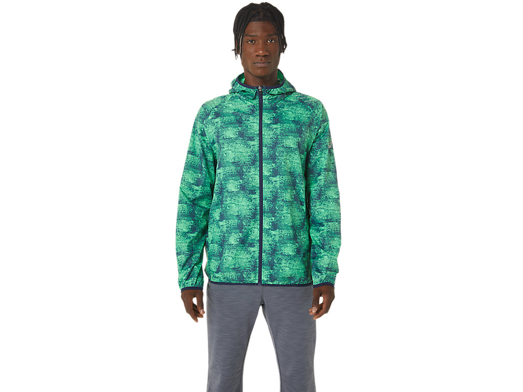 Casaco Asics Packable Masculino Verdes Azul Marinho | 2751-ZEAQP