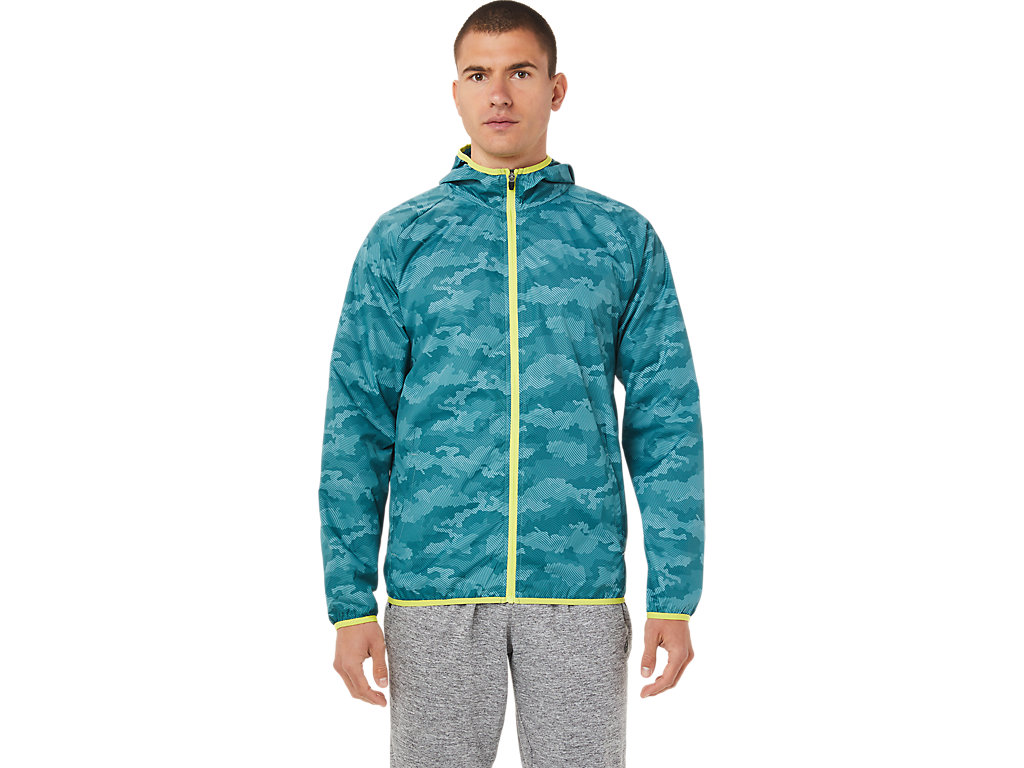 Casaco Asics Packable Masculino Verdes Escuro | 6012-VHQDE