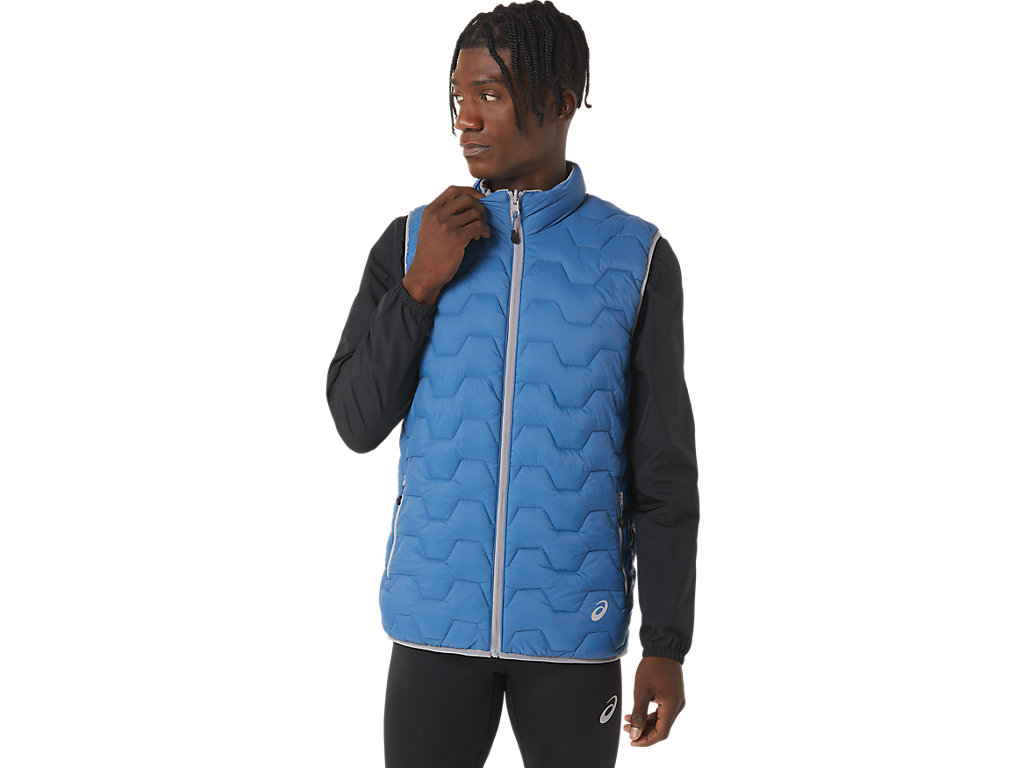 Casaco Asics Reverse Ins Vest Masculino Azuis | 2075-NYWUP