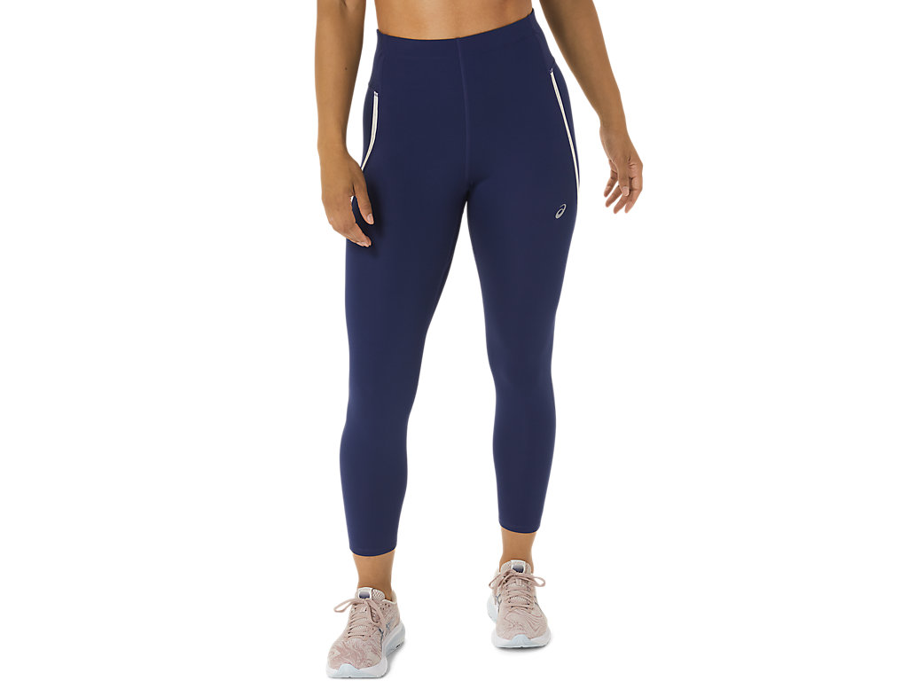 Leggings Asics Race High Cintura Feminino Azul Anil Azuis | 1798-WBDTA