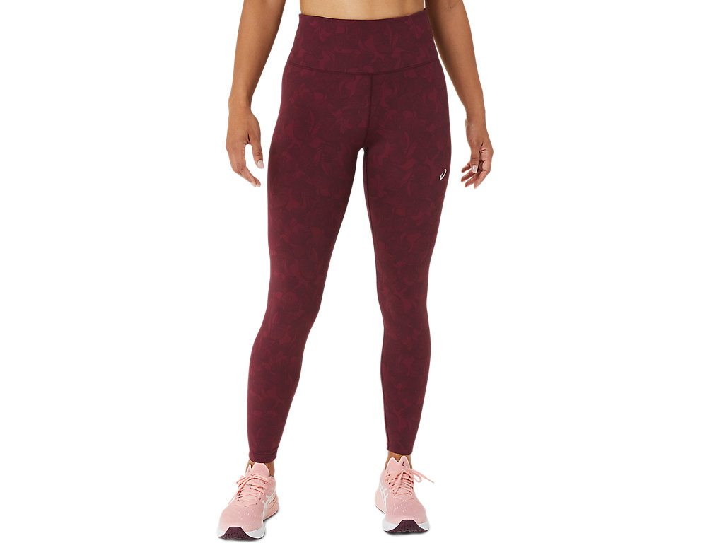 Leggings Asics Runkoyo Jacquard Feminino Bordeaux | 2861-QGNWC