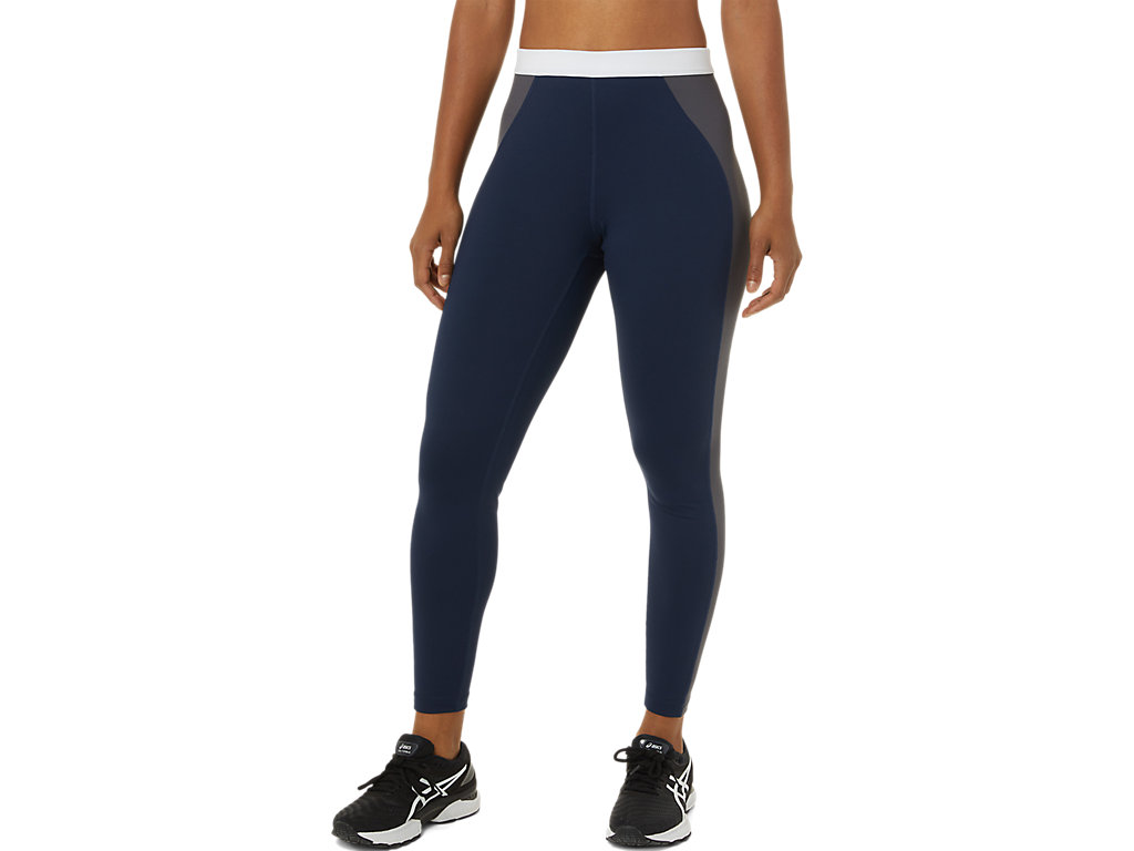 Leggings Asics The New Strong Repurposed Feminino Azul Marinho Cinzentas Branco | 3652-AWUDX