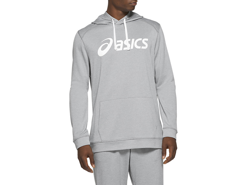 Moletom Com Capuz Asics French Terry Masculino Branco | 3092-ICLSM