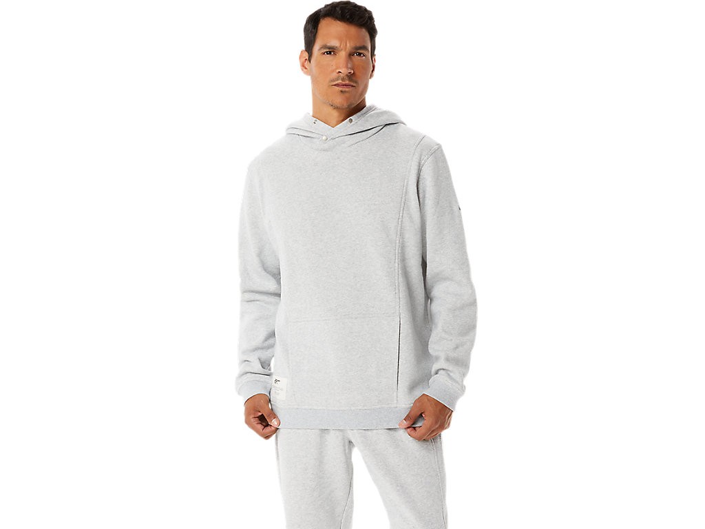 Moletom Com Capuz Asics Sunday Fleece Masculino Luz Cinzentas | 3107-FCLKV