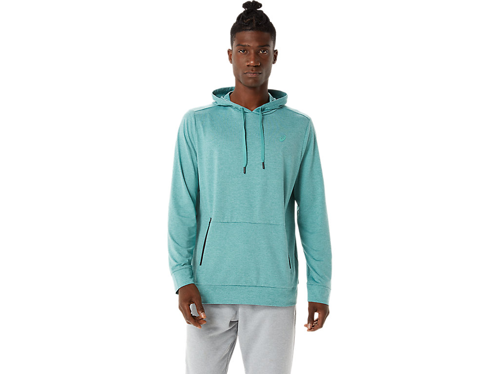 Moletom Com Capuz Asics Tech Pullover Masculino Verde Oliva | 3690-MTIGP