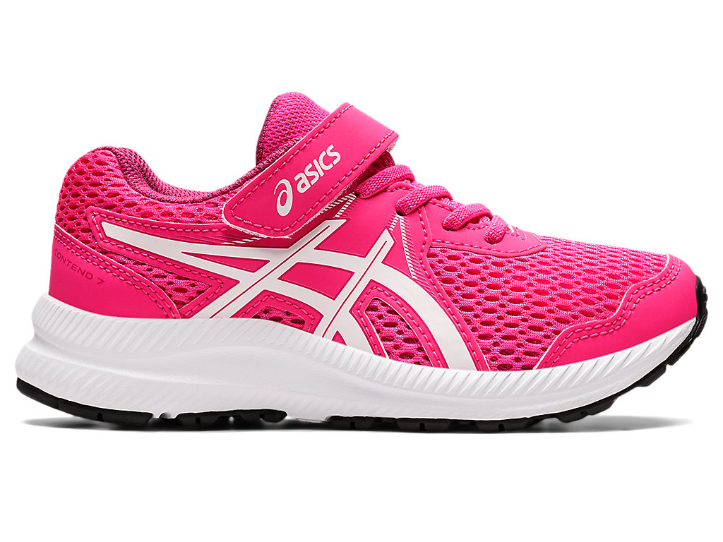 Running Shoes Asics Contend 7 Pre-School Criança Rosa Branco | 1764-SQPMZ