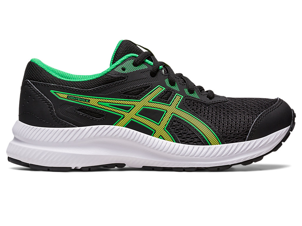 Running Shoes Asics Contend 8 Grade School Criança Pretas Luz Verdes | 3624-HIQYM