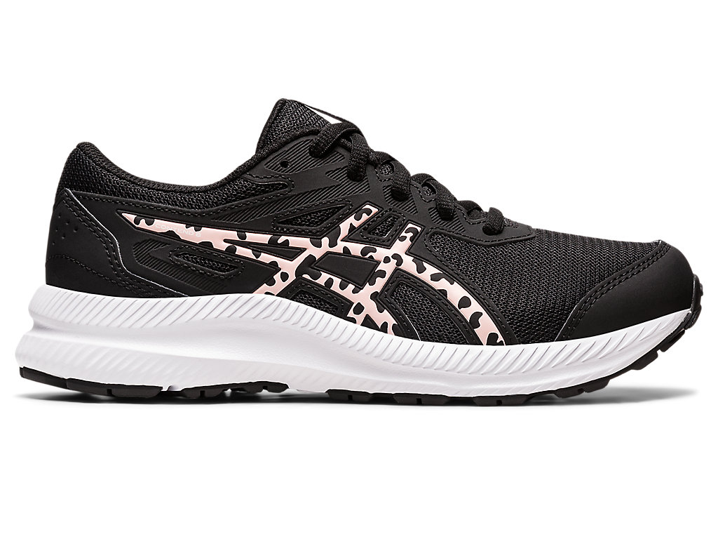 Running Shoes Asics Contend 8 Grade Scool Criança Pretas Rosa | 7146-DGSJU