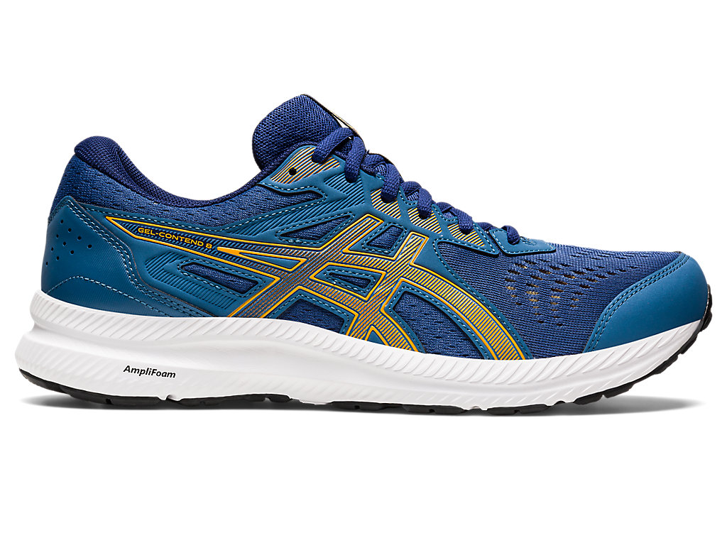 Running Shoes Asics Gel-Contend 8 Extra Largos Masculino Azuis | 1372-DHYFO