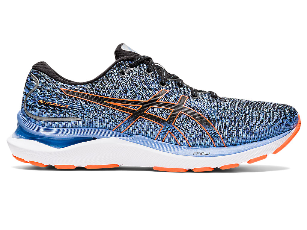 Running Shoes Asics Gel-Cumulus 24 Extra Largos Masculino Pretas Laranja | 5397-ALDJN