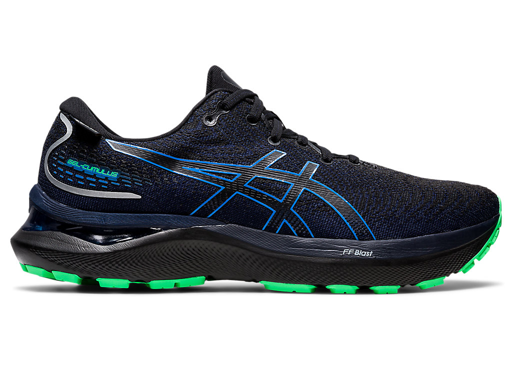 Running Shoes Asics Gel-Cumulus 24 Gtx Masculino Pretas Azuis | 2764-IFLMU