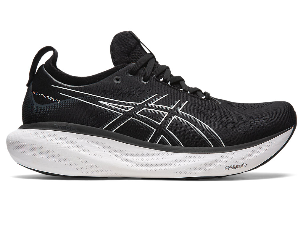 Running Shoes Asics Gel-Nimbus 25 Extra Largos Masculino Pretas Prateadas | 6728-ACOPI