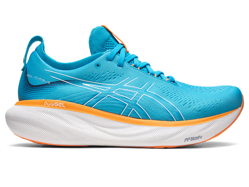 Running Shoes Asics Gel-Nimbus 25 Largos Masculino Azuis Laranja | 1469-AWCQS