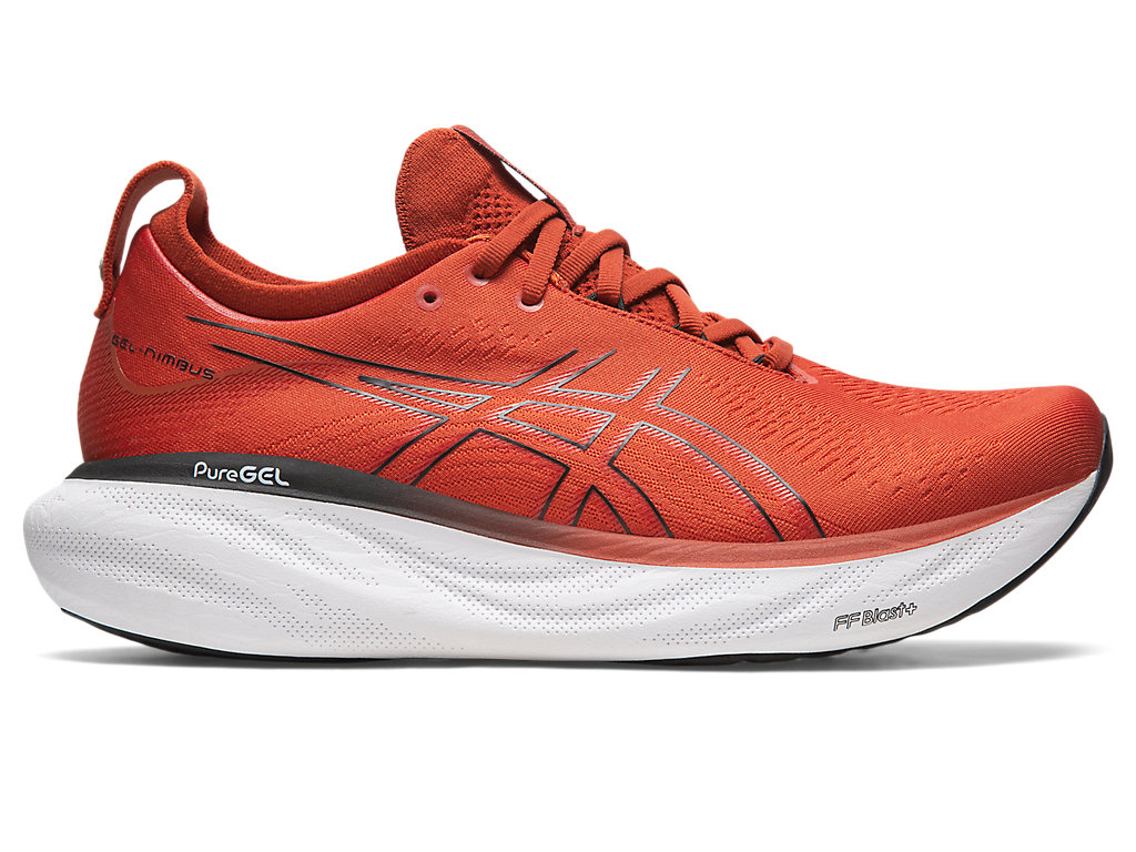 Running Shoes Asics Gel-Nimbus 25 Masculino Marrom Pretas | 7069-TSFKO