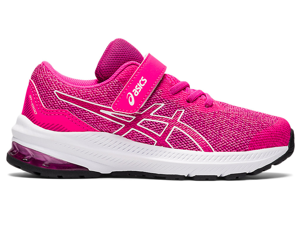 Running Shoes Asics Gt-1000 11 Pre-School Criança Rosa Branco | 8394-WMASD