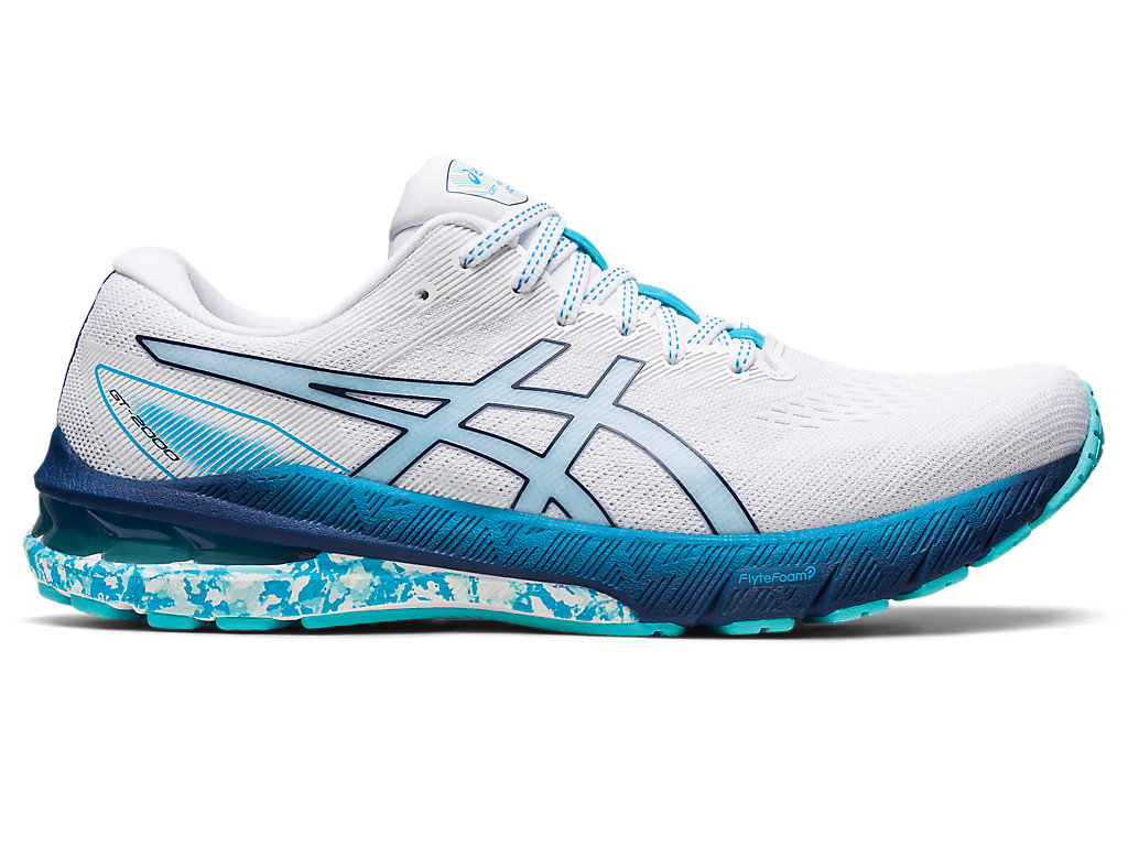 Running Shoes Asics Gt-2000 10 Masculino Branco Menta | 8740-TVULF