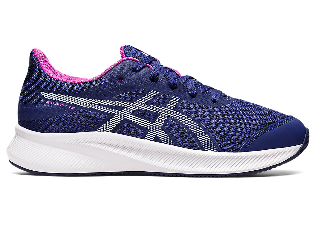 Running Shoes Asics Patriot 13 Grade School Criança Azuis Azuis | 8573-LUEVH