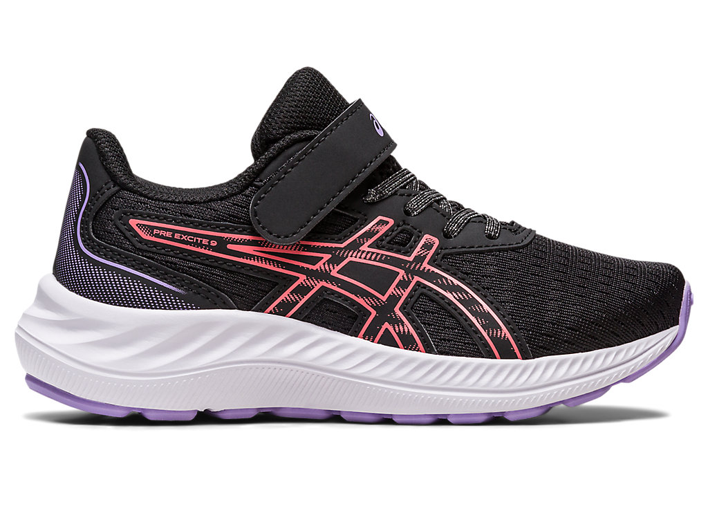 Running Shoes Asics Pre Excite 9 Pre-School Criança Pretas | 1235-VGUJQ