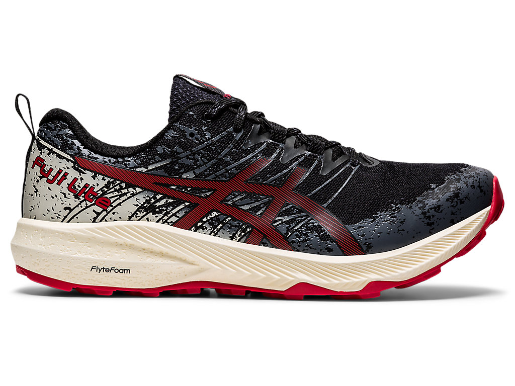 Sapatilhas Trail Running Asics Fuji Lite 2 Masculino Pretas Vermelhas | 3286-IPKAL