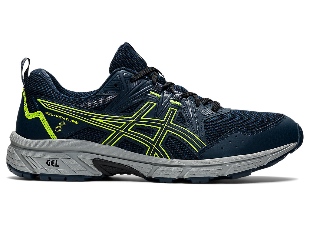 Sapatilhas Trail Running Asics Gel-Venture 8 Masculino Azuis Verdes | 6471-QRFJM