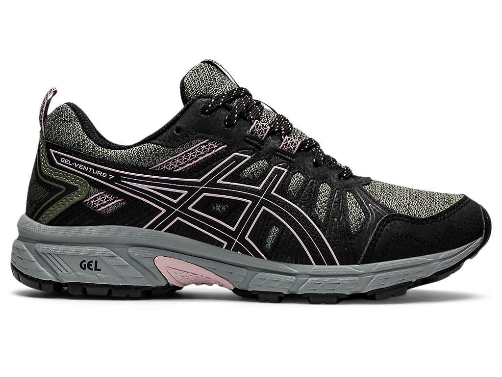 Sapatilhas Trail Running Asics Gel-Venture 7 Feminino Verdes Rosa | 7306-SKCTY