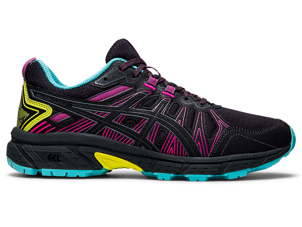 Sapatilhas Trail Running Asics Gel-Venture 7 Feminino Cinzentas Escuro | 9570-XRHZP