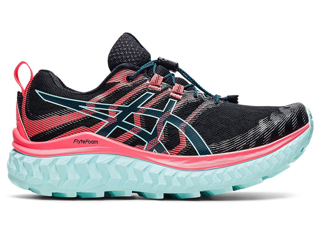 Sapatilhas Trail Running Asics Trabuco Max Feminino Pretas Coral | 8512-GAONT