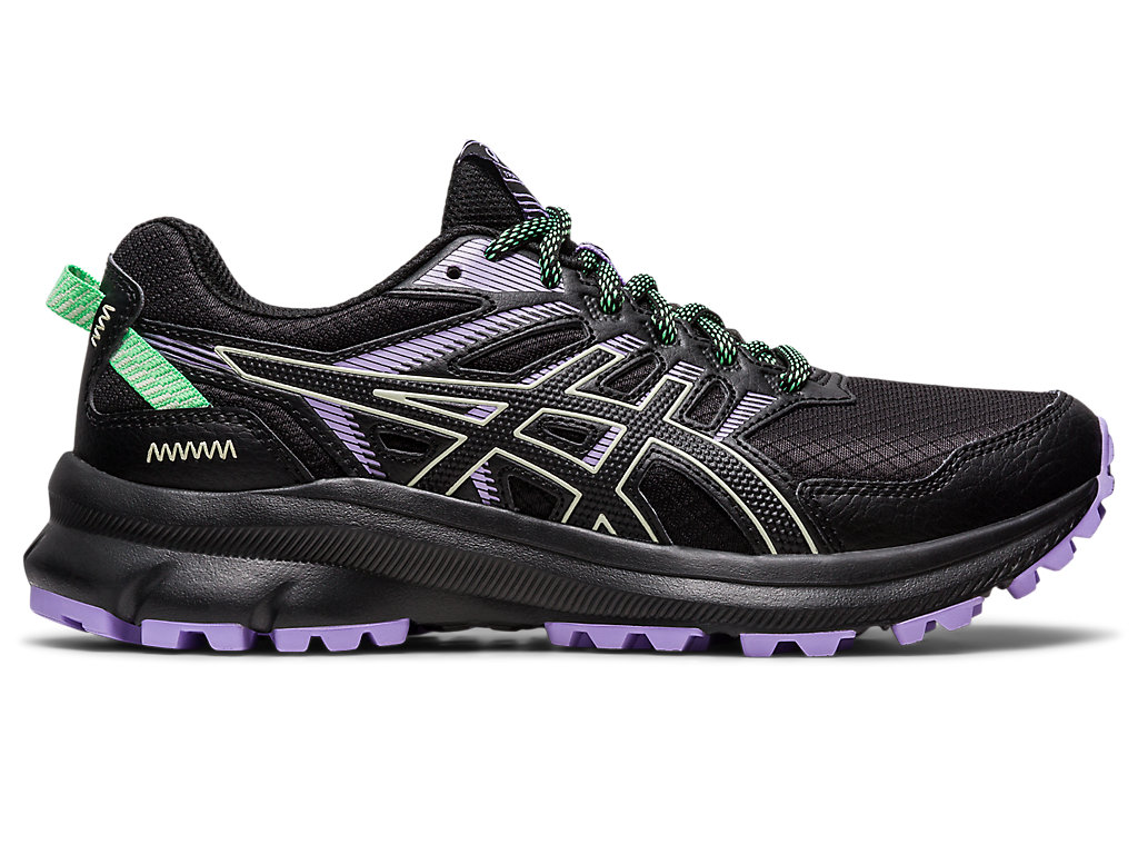 Sapatilhas Trail Running Asics Trilha Scout 2 Feminino Pretas Verdes | 0379-KQEPO