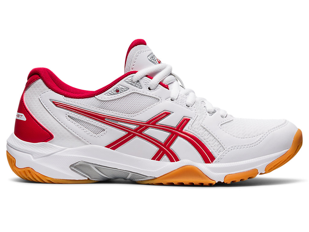 Sapatilhas Voleibol Asics Gel-Rocket 10 Feminino Branco Vermelhas | 0786-CPUNF