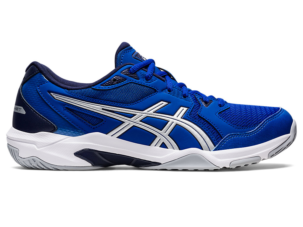 Sapatilhas Voleibol Asics Gel-Rocket 10 Masculino Azuis Prateadas | 9873-HCDAB