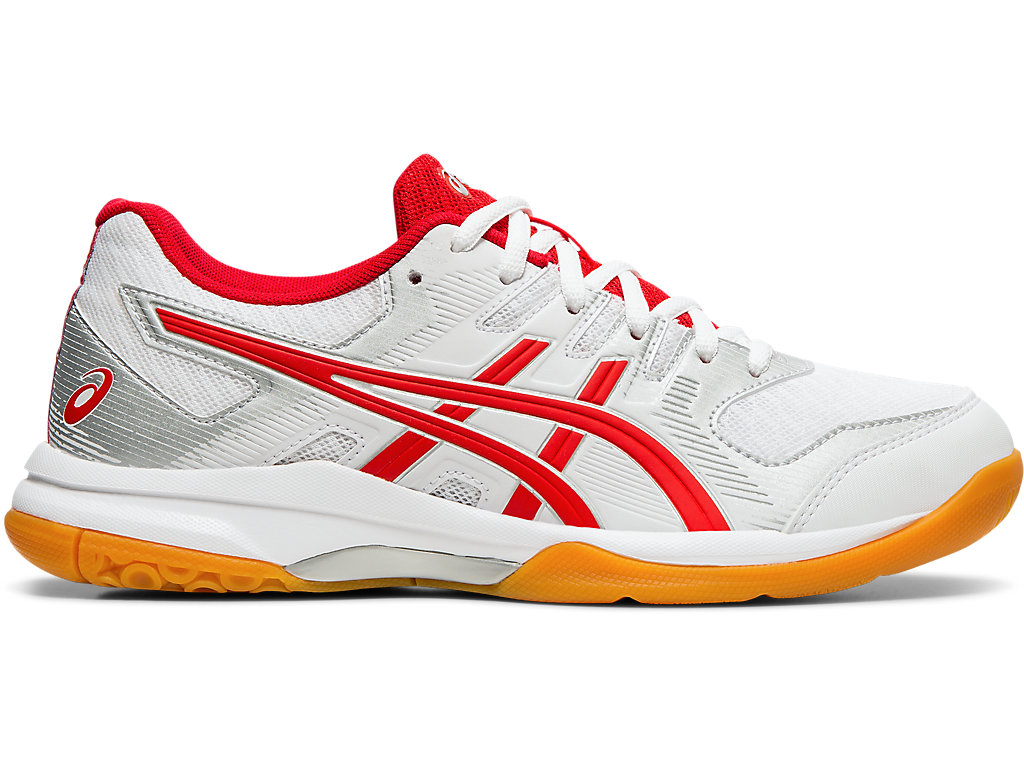 Sapatilhas Voleibol Asics Gel-Rocket 9 Feminino Branco Vermelhas | 2890-HCVZW