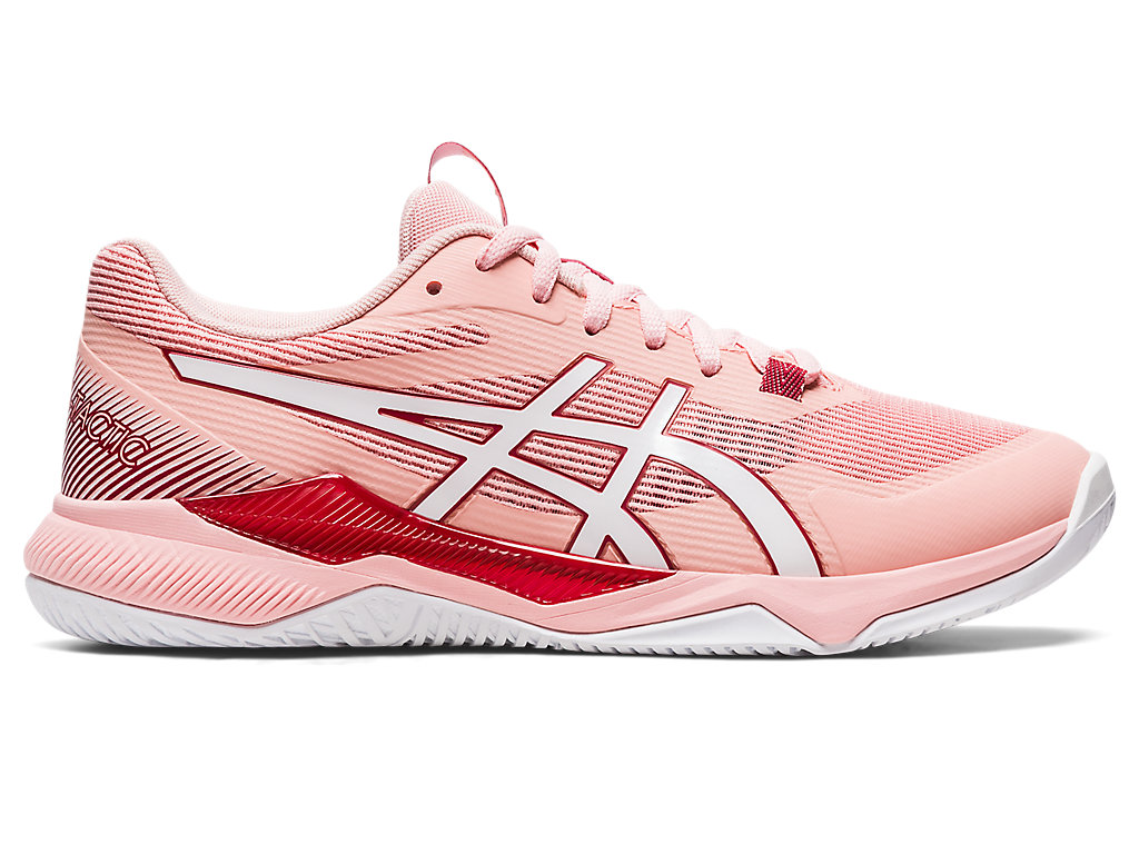 Sapatilhas Voleibol Asics Gel-Tactic Feminino Rosa Branco | 1698-ZIEXB