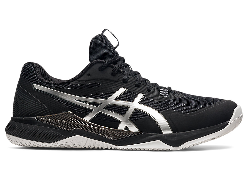 Sapatilhas Voleibol Asics Gel-Tactic Masculino Pretas Prateadas | 9052-BKHWS