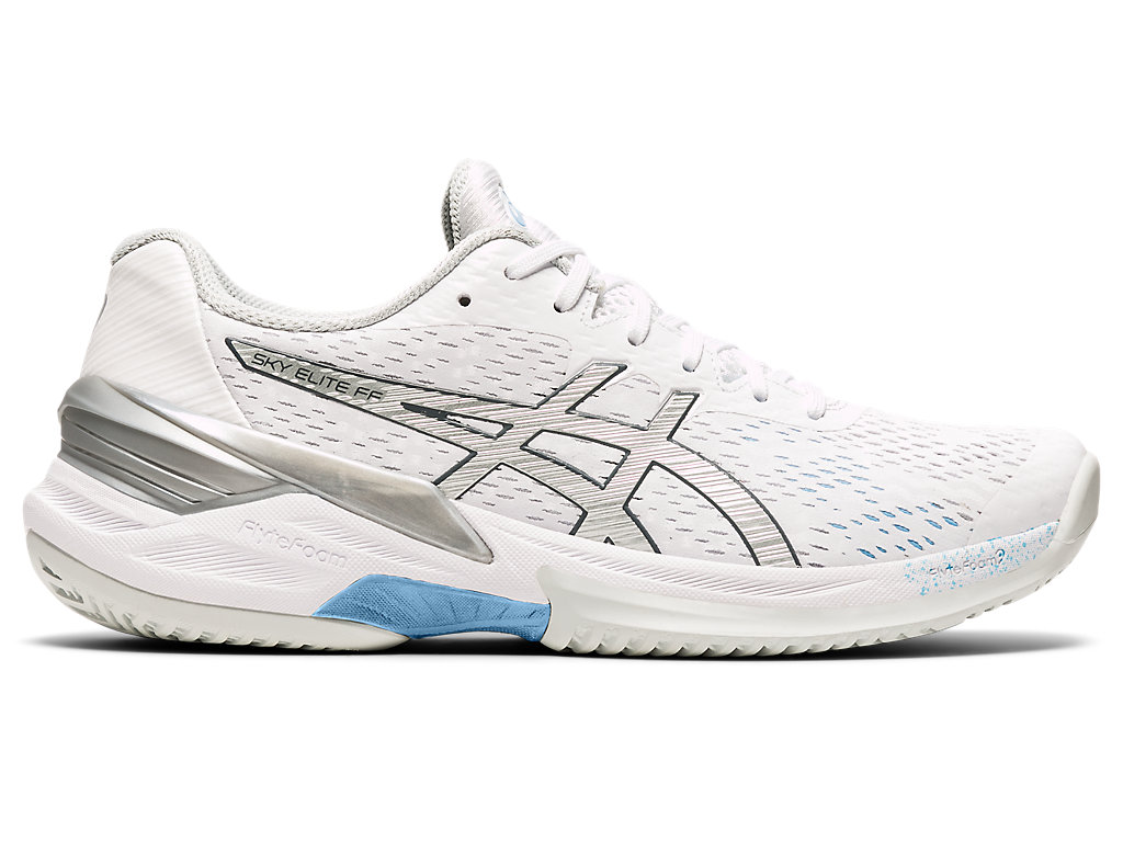 Sapatilhas Voleibol Asics Sky Elite Ff Feminino Branco Prateadas | 4236-CAZSF