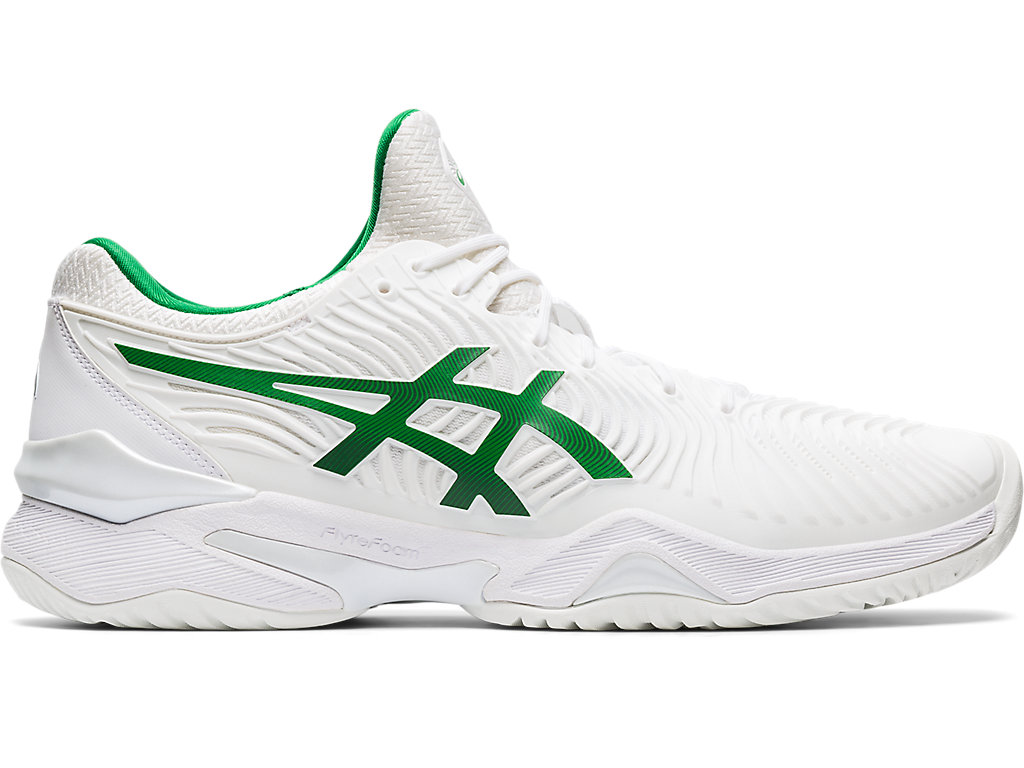 Sapatilhas de Tenis Asics Court Ff Novak Masculino Branco Verdes | 6592-MLSHA