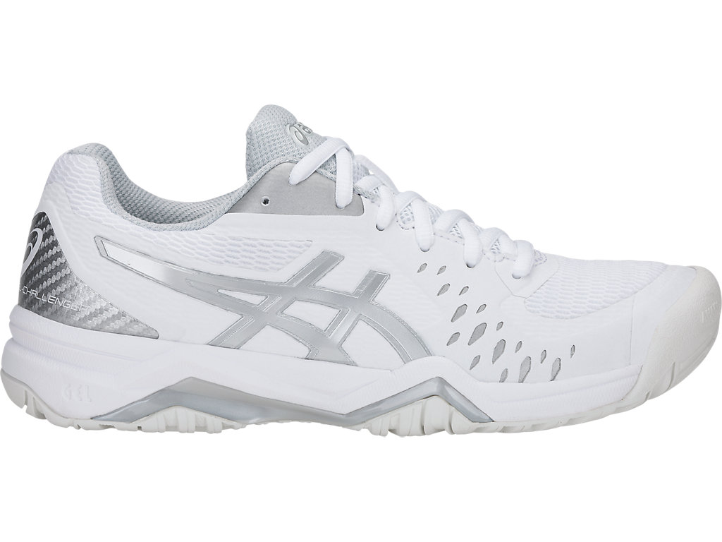 Sapatilhas de Tenis Asics Gel-Challenger 12 Feminino Branco Prateadas | 6549-FCHQZ