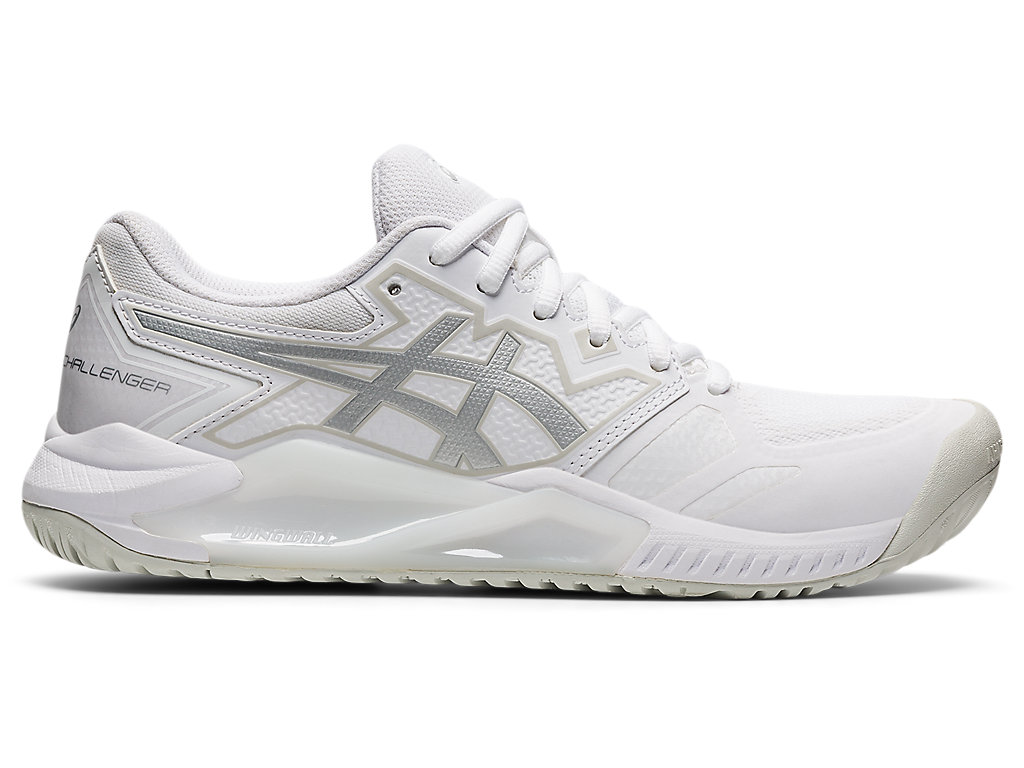 Sapatilhas de Tenis Asics Gel-Challenger 13 Feminino Branco Prateadas | 7605-ZOBQV