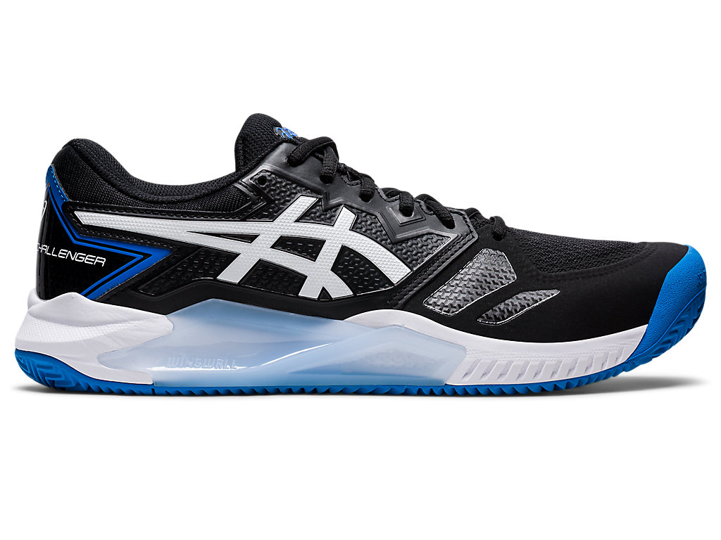 Sapatilhas de Tenis Asics Gel-Challenger 13 Clay Masculino Pretas Azuis | 8637-KYAPT