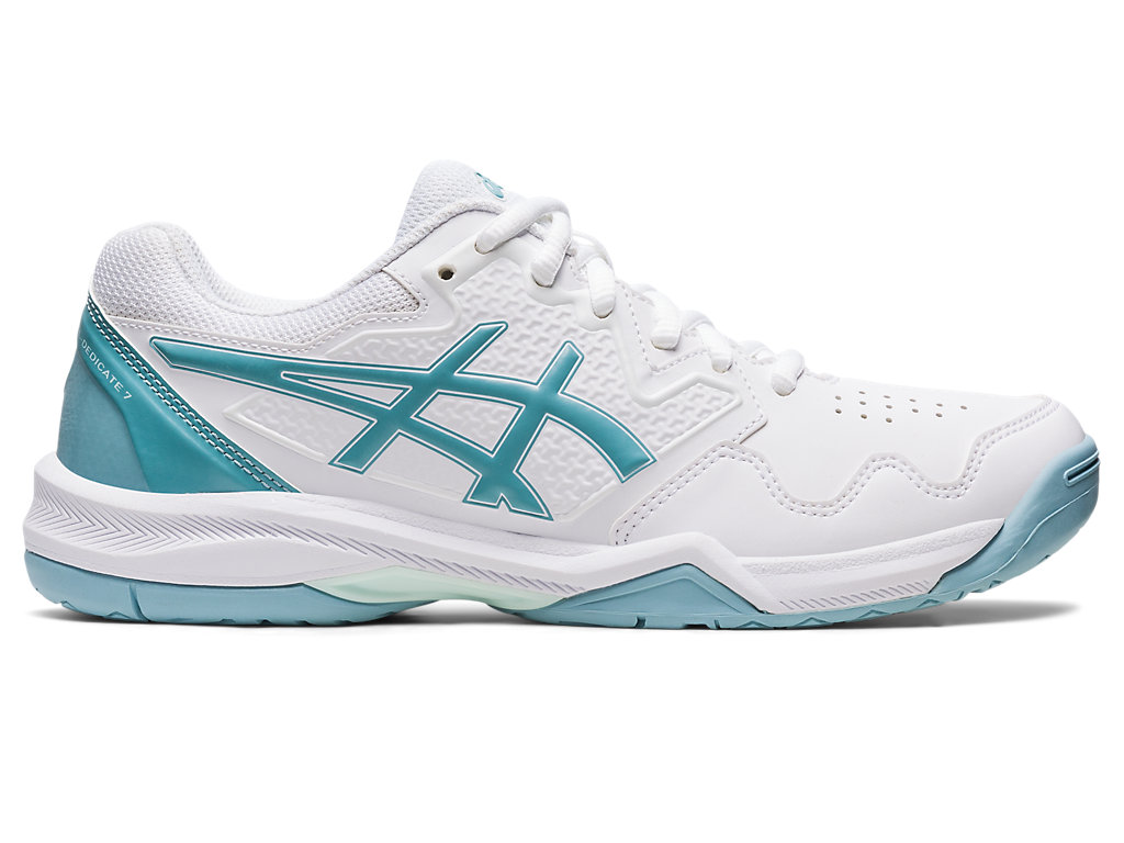 Sapatilhas de Tenis Asics Gel-Dedicate 7 Feminino Branco Azuis | 6405-CDPRU