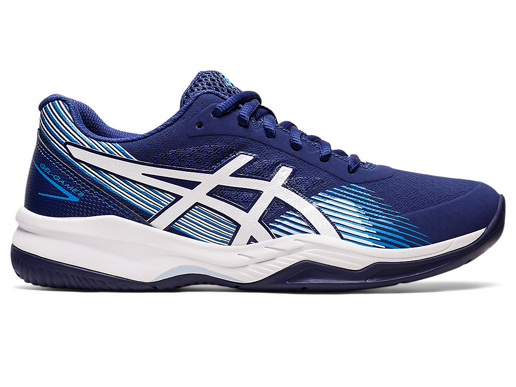 Sapatilhas de Tenis Asics Gel-Game 8 Feminino Azuis Branco | 9423-CIALZ