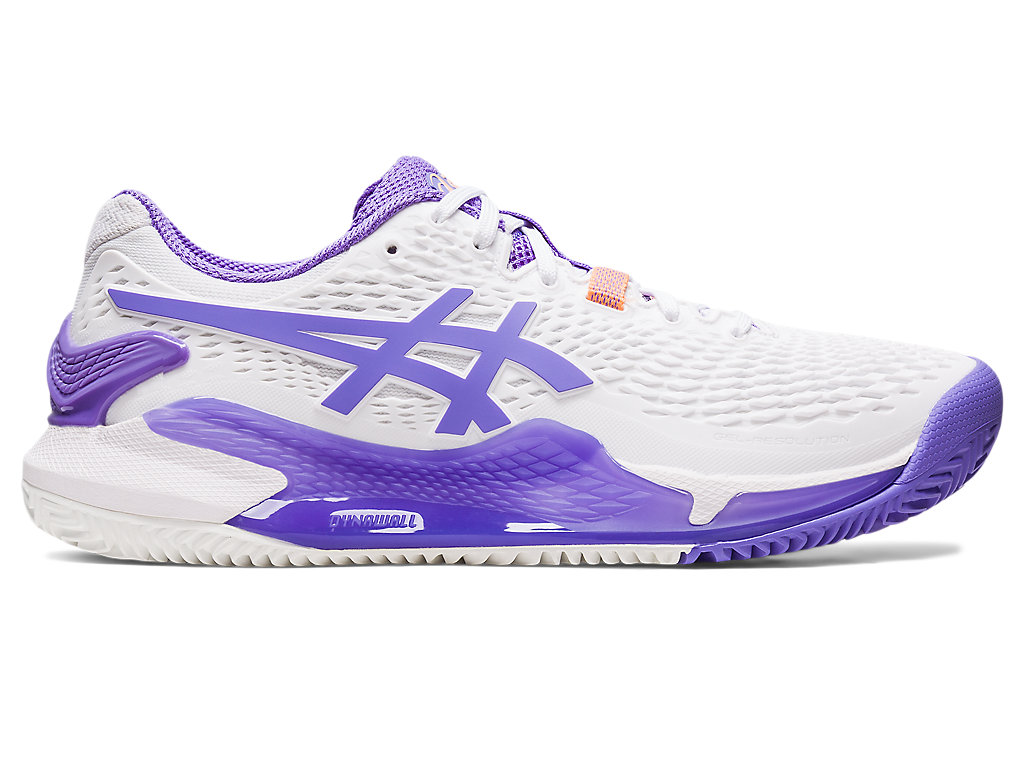 Sapatilhas de Tenis Asics Gel-Resolution 9 Clay Feminino Branco | 4160-WADKJ