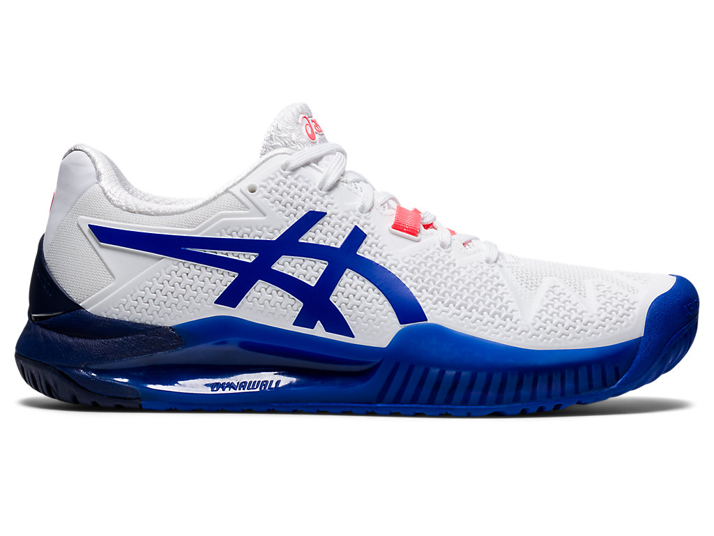 Sapatilhas de Tenis Asics Gel-Resolution 8 Feminino Branco Azuis | 4831-BOQUG