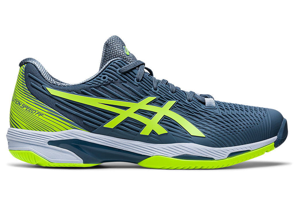 Sapatilhas de Tenis Asics Solution Speed Ff Masculino Cinzentas Azuis Verdes | 8430-YWVDG