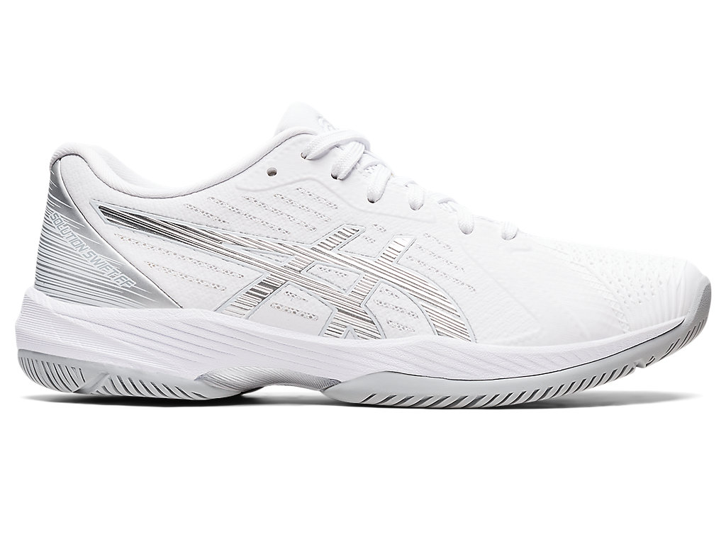 Sapatilhas de Tenis Asics Solution Swift Ff Feminino Branco Prateadas | 2408-HGQLE