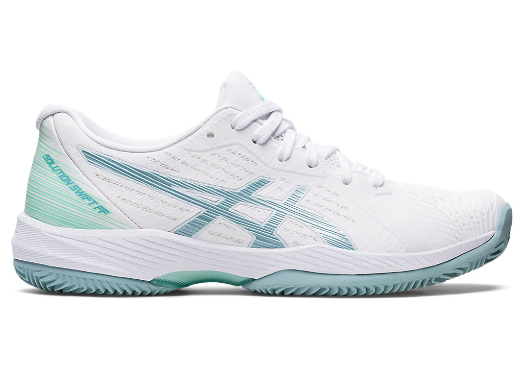 Sapatilhas de Tenis Asics Solution Swift Ff Clay Feminino Branco Azuis | 8561-DVWGM